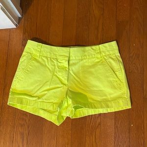 J. Crew Chino Short, neon